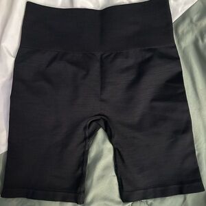 Black Women's Best Srunch Seamless Biker Shorts